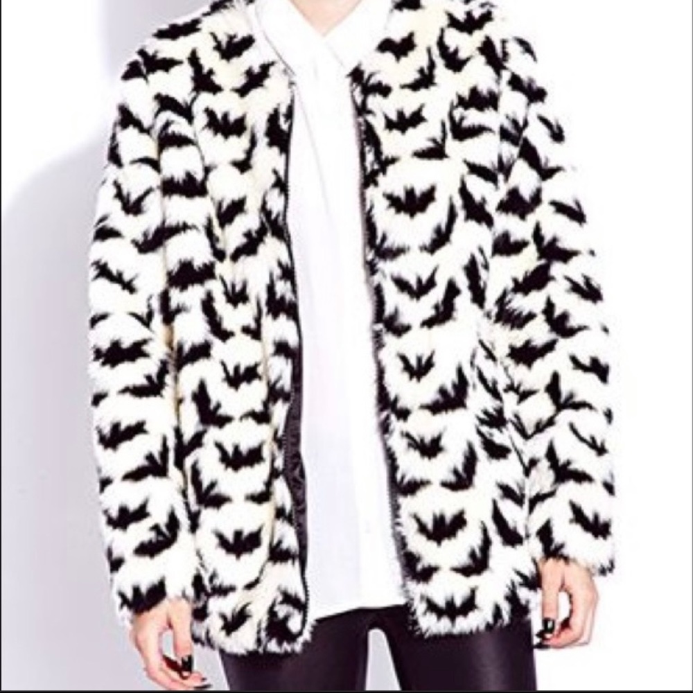 ISO: Forever 21 Bat Faux Fur Jacket